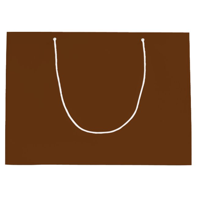 Sepia Solid Blank Colour Large Gift Bag (Front)