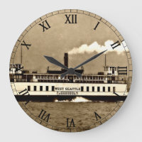 Sepia Steamboat Ferry