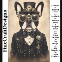 Sepia Steampunk Frenchie Dog AS5 Decoupage