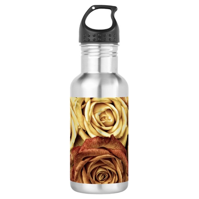 Sepia Tinted Roses 532 Ml Water Bottle (Front)