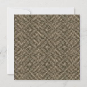 Sepia Tone Hypnotic Diamond Modern Pop Art Card