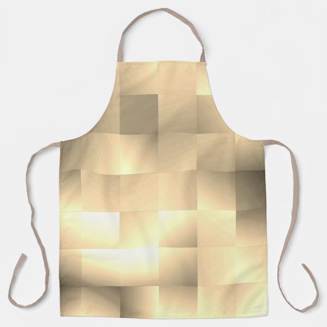   Sepia Tones in a Square Pattern Apron (Front)