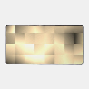 Sepia Tones in a Square Pattern Desk Mat