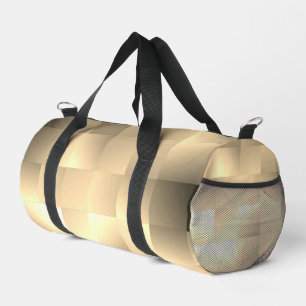 Sepia Tones in a Square Pattern Duffle Bag
