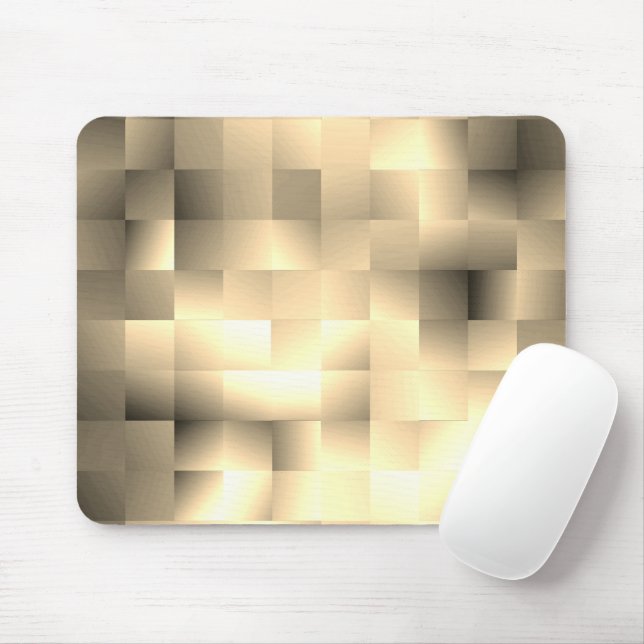  Sepia Tones in a Square Pattern Mouse Pad (With Mouse)