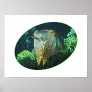 Sepia Up Close! - Oval Photographic Design Poster