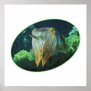 Sepia Up Close! - Oval Photographic Design Poster
