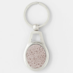 Sepia water droplets key ring