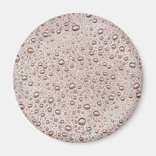 Sepia water droplets magnet