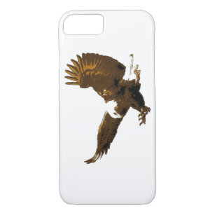 Sepia White Landing Eagle iPhone 7 Case