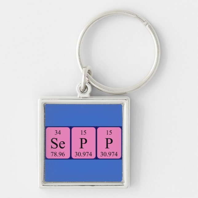 Sepp periodic table name keyring (Front)