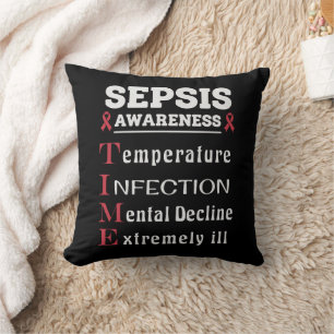 Sepsis Awareness T.I.M.E. Guide Cushion