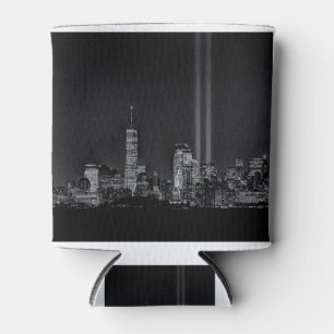 sept 11 tribute in lights NYC Can Cooler