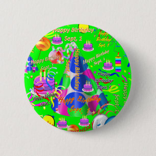 Sept, 1 Children's Birthday Button
