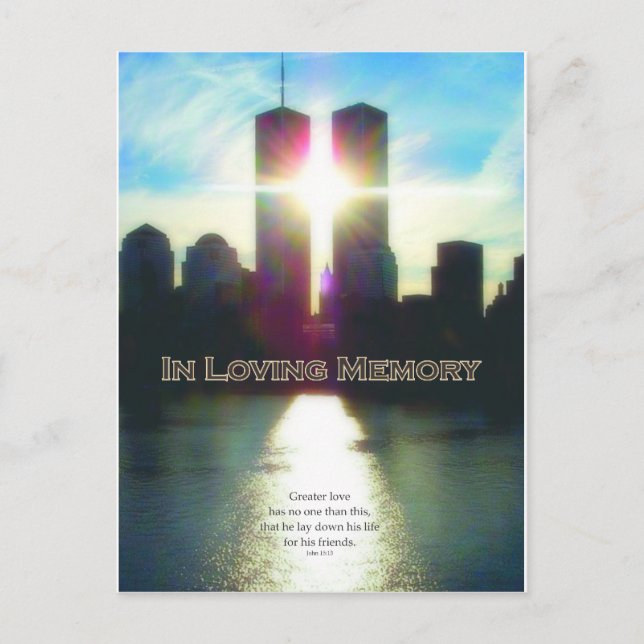 September 11 In Loving Memory Postcard (Front)
