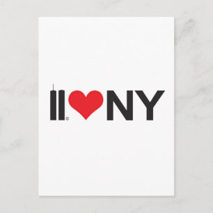 September 11 Twin Towers Love NY Postcard