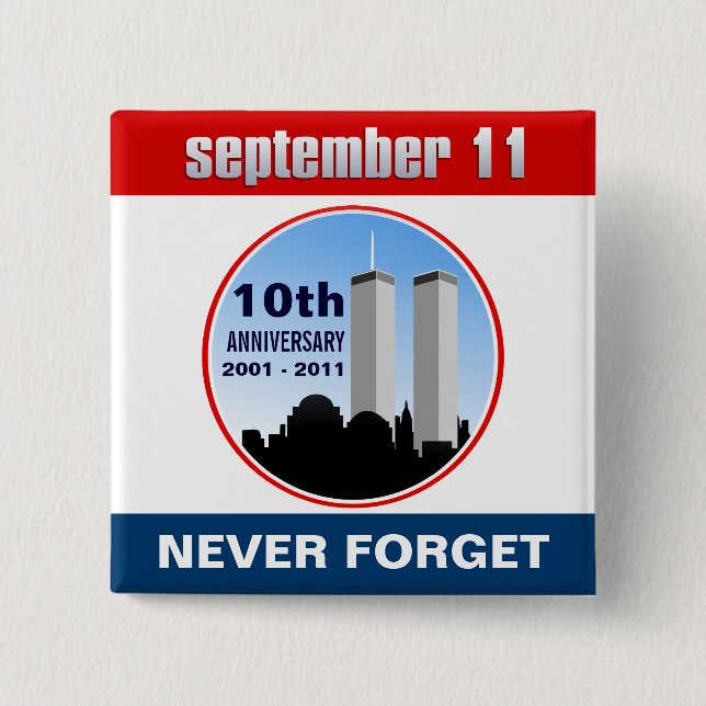 September 11th - 9/11 10th Anniversary WTC Pins (Front)