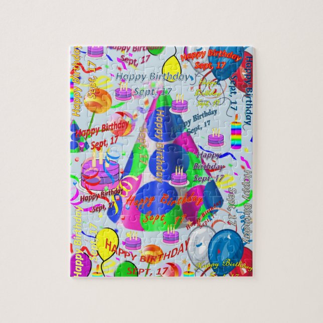 September, 17 Birthday Jigsaw Puzzle (Vertical)