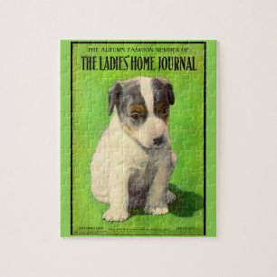 September 1906 Ladies Home Journal cover puppy Jigsaw Puzzle