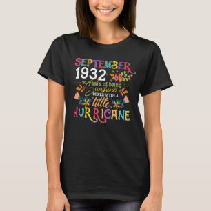 September 1932 Girls Are Sunshine 90 Years Old Bir T-Shirt