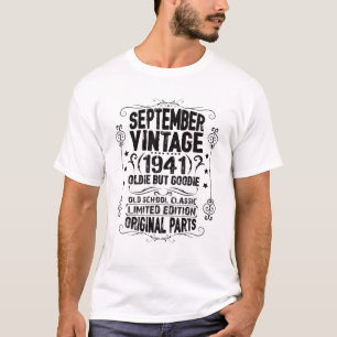 September 1941 81St Birthday Libra Virgo 81 Year O T-Shirt