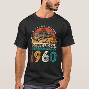 September 1960 63 Years Old 63rd Birthday Men Wom T-Shirt