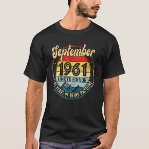 September 1961  61st Birthday 61 Years Old T-Shirt