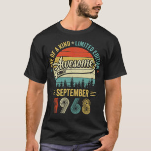 September 1968 Vintage 55 Years Old Retro 55th Bir T-Shirt