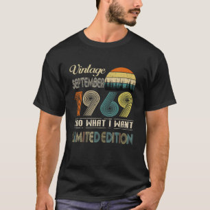 September 1969 Vintage 53 Years Old Birthday T-Shirt