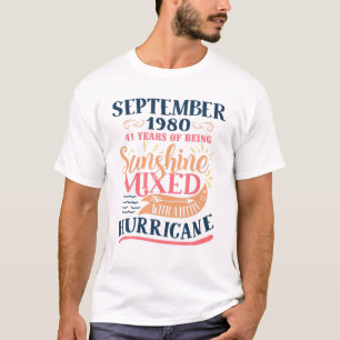 September 1980 Funny 41St Birthday Gift Were Born T-Shirt
