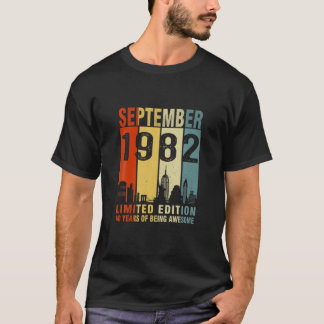 September 1982 Limited Edition 40 Years Of Being A T-Shirt