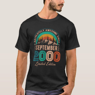 September 2000 Birthday Awesome Since September 20 T-Shirt