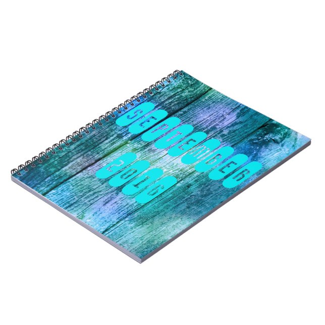 September 2016 Purple Turquoise Month Notebook (Left Side)
