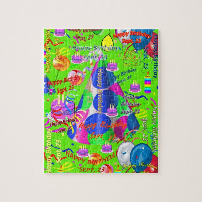 September, 23 Birthday Jigsaw Puzzle (Vertical)