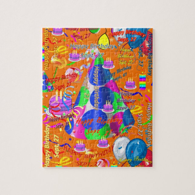 September, 27 Birthday Jigsaw Puzzle (Vertical)