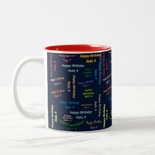 September, 4 Birthday Mug