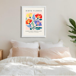 September Birth Month Flower Market Canvas Print