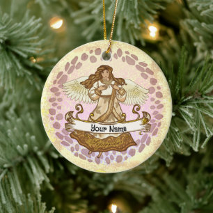 September Birthday Angel  Ornament