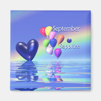September Birthday Sapphire Heart