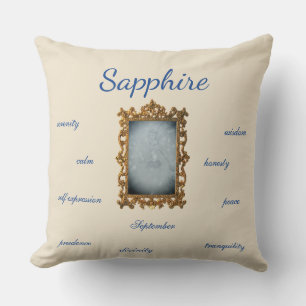 September Birthstone Sapphire Fairy Cushion