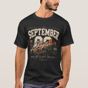 September Chapter 09 Retro Birth Month Streetwear T-Shirt