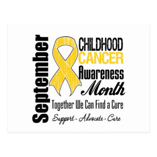 Childhood Cancer Slogan Postcards, Childhood Cancer Slogan Post Cards