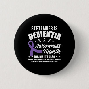 September Dementia Awareness Month Heimerheimer Aw 6 Cm Round Badge