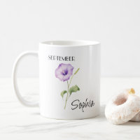 September Flower Personalised
