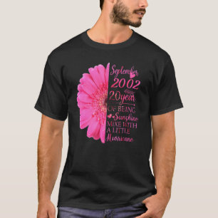 September Girl 2002 20 Years Old 20th Birthday T-Shirt