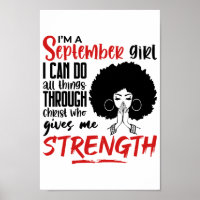 September Girl Christian Women Pray Birthday