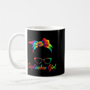 September Girl Wink Eye Woman Face Birthday Coffee Mug