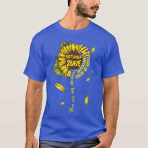 September Girls 2008 14th Sunflower Birthday Made T-Shirt