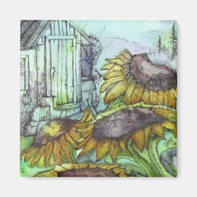 September in the Garden Magnet (Front)