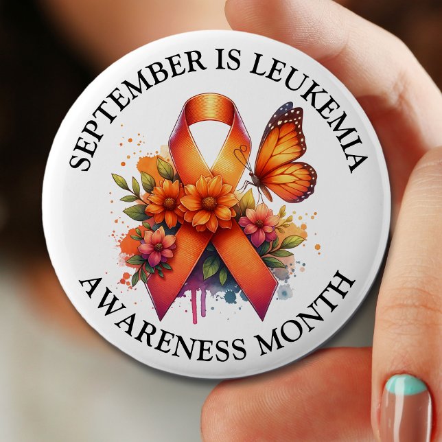 September is Leukaemia Awareness Month 6 Cm Round Badge (Creator Uploaded)